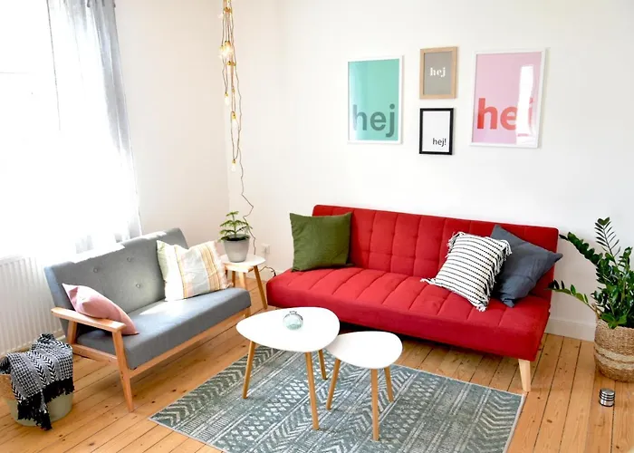 White Midsommar - Stilvolle Wohnung, 3 Schlafzimmer, Wohnzimmer, Kueche